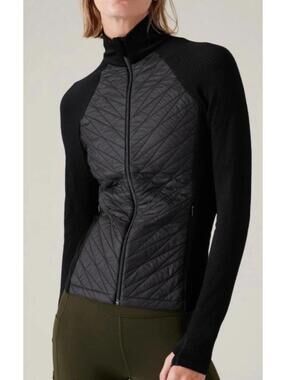 Athleta Black FLURRY FORCE INSULATED PRIMALOFT JACKET Medium